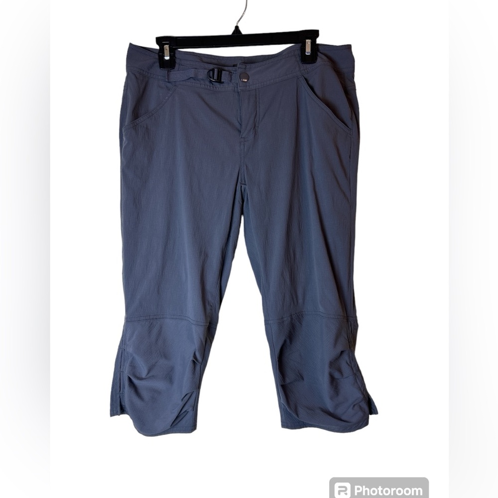 Prana Capri Pants Women Size 10 Jasmine Kicker Dark Gray